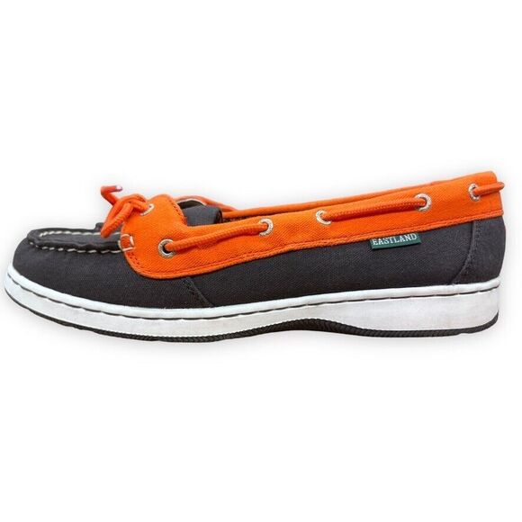 Eastland Boat Shoes Womens 10 M Orange Brown San Francisco Giants Top Sider MLB - Picture 4 of 7